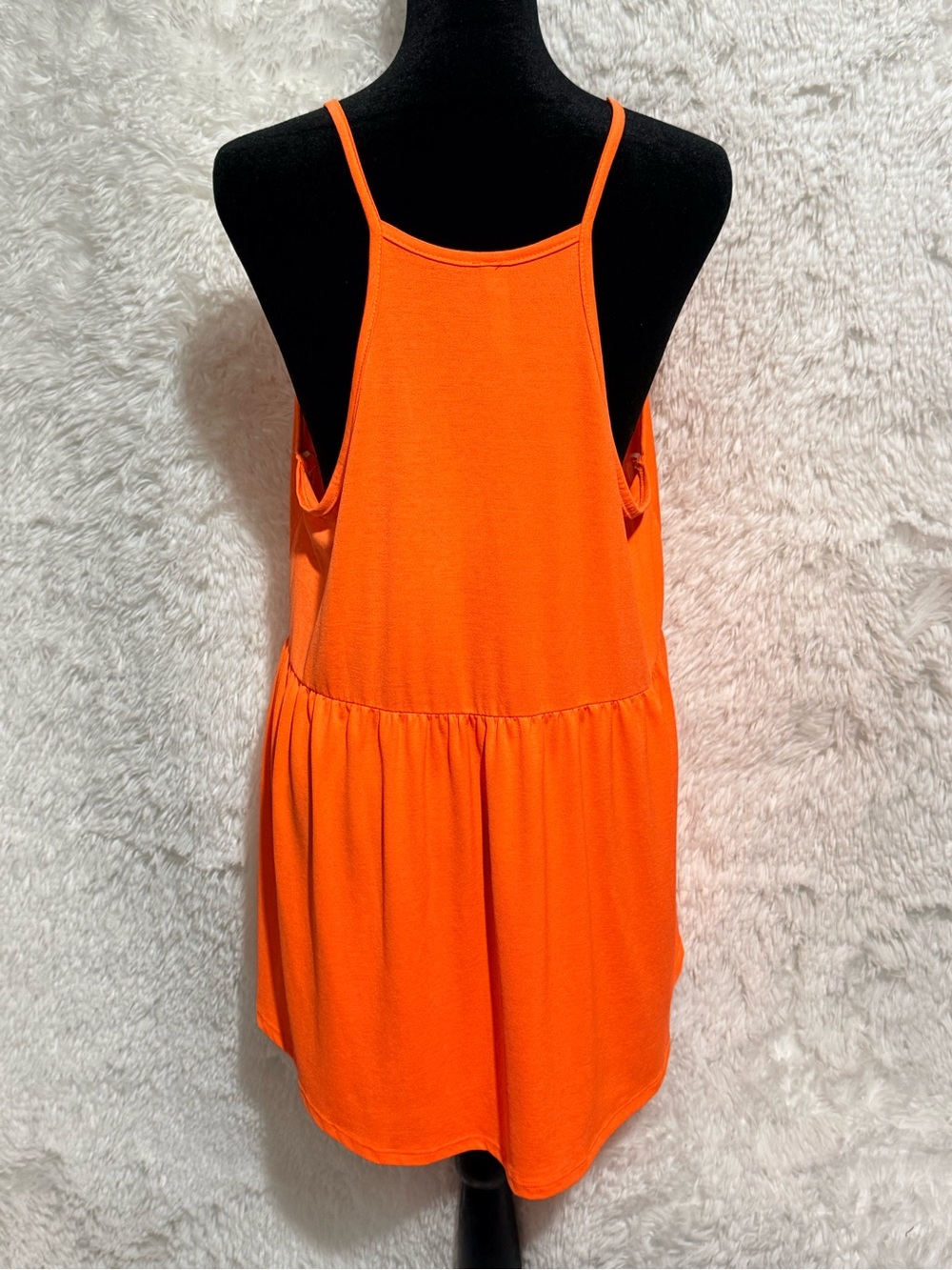 mts Bright Orange V-Neck Spaghetti Strap Camisole - Picture 2 of 4